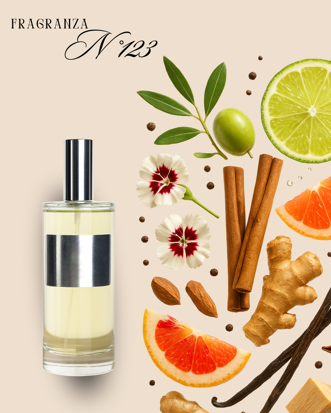 Fragranza N°123 – Ispirata a Must Uomo di Cartier