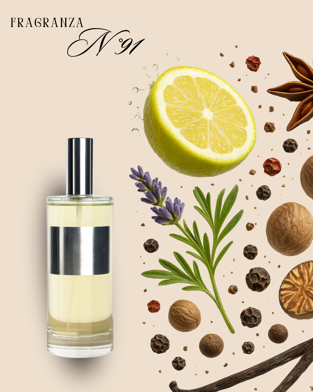 Fragranza N°91 – Ispirata a Eau Sauvage di Dior